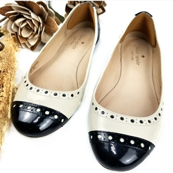 kate spade cap toe flats